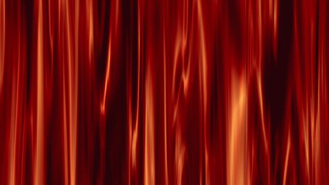 豪華なレッドのドレープがなめらかに揺れる背景ループ素材｜Luxury Red Drapery Waving Motion Background Loop