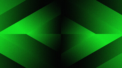 Green abstract geometric pattern background with triangles, polygons, and mosaic shapes in modern 3D crystal style design for business and decoration backdrop