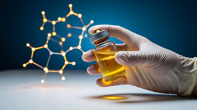 Medical research vial with laboratory innovation and pharmaceutical development