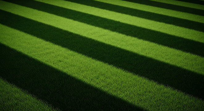 Striped soccer pitch grass texture pattern for sports background with football background athletic training abstract competition