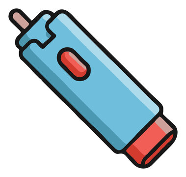 Laser pointer pen tool vector illustration. Generative AI