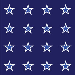 Obraz premium a blue background with white stars.