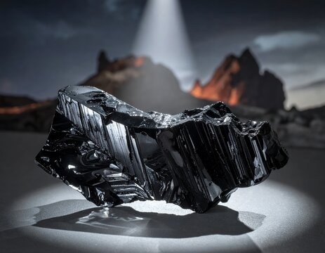 Raw Silicon Carbide Crystal Formation.