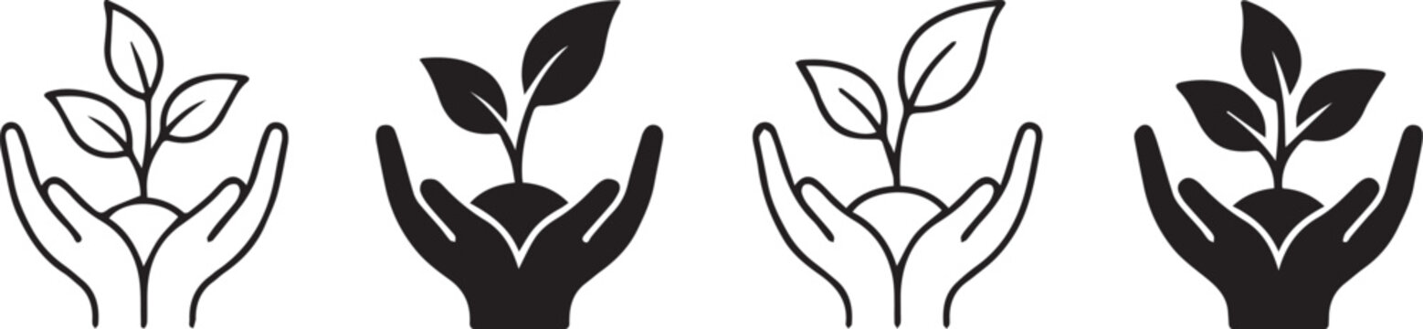Four_minimalist_sapling_icons