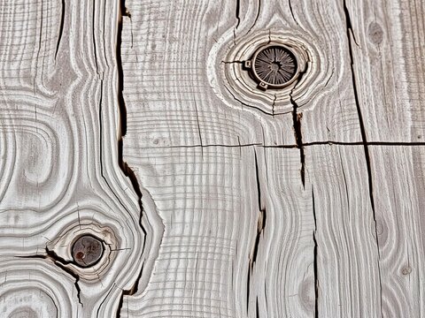 Weathered wooden surface with visible grain, knots, and a rustic, time-worn patina,  background,  timber
