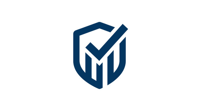 Shield logo with check mark.