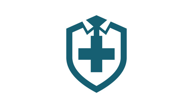 Medical Shield Logo Symbol Icon.