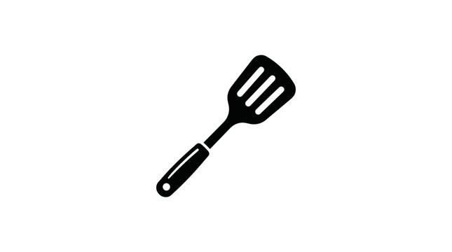 Black Spatula Kitchen Cooking Utensil Tool.