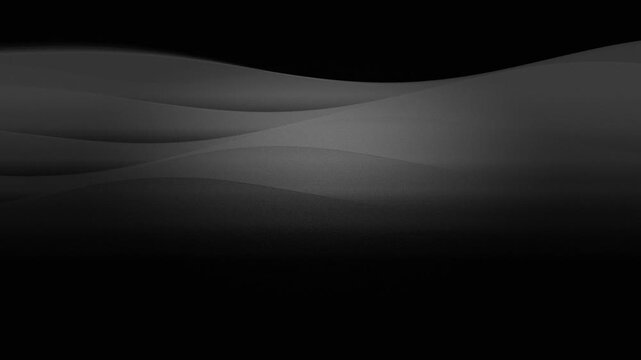 Cinematic monochrome abstract waves with grainy texture flowing. 4K Video