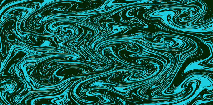 Teal and dark green marbled pattern background