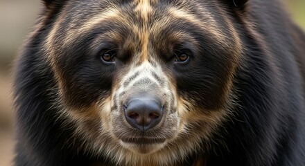 Fototapeta premium Close-up of a brown bear face.