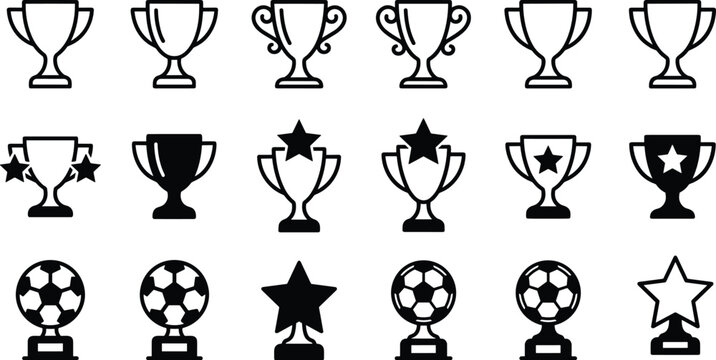 The keywords focus heavily on the dual styles (line art and solid silhouette), specific sports (football/soccer), and reward-based terminology.