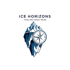 Professional logo design suitable for travel agencies, arctic expeditions, or adventure brands seeking a cool and directional visual identity. © GreenDynamic