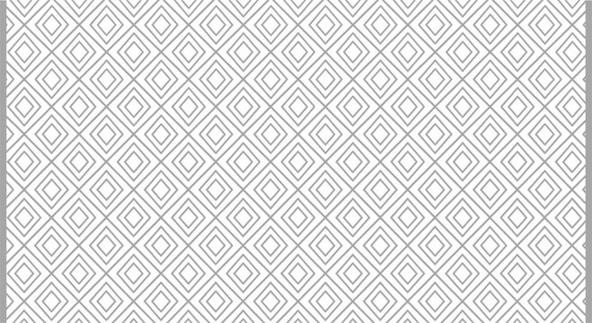 Diamond pattern linear vector illustration with a white background