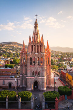 Aerial view of the San Miguel Cathedral in Mexico City