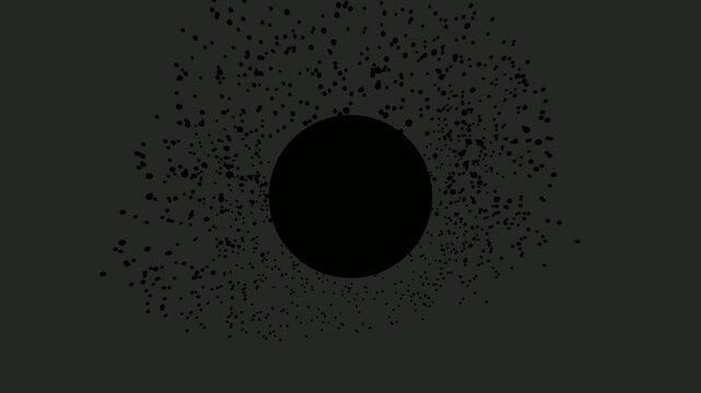 Abstract Magnetic Ferrofluid Matrix Background