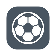 Naklejka premium Soccer Ball Icon App Design Element