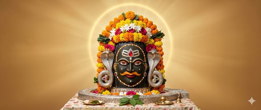 Ujjain Mahakal Sacred Shivling Devotional Artwork
