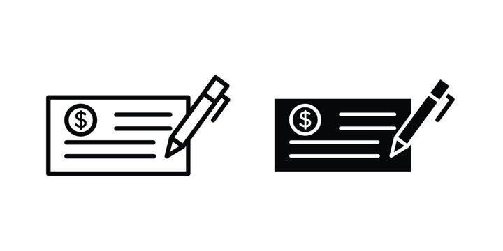 Money check icon