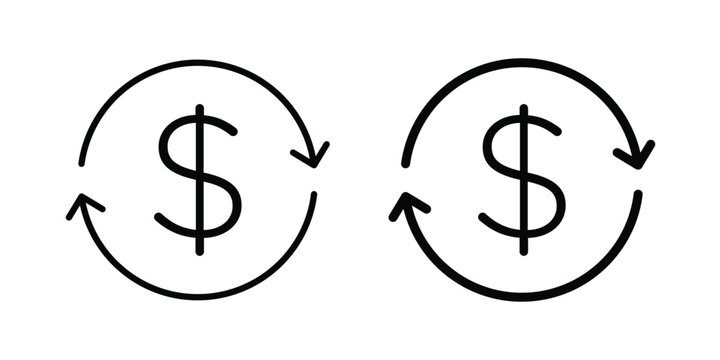 Money exchange icon