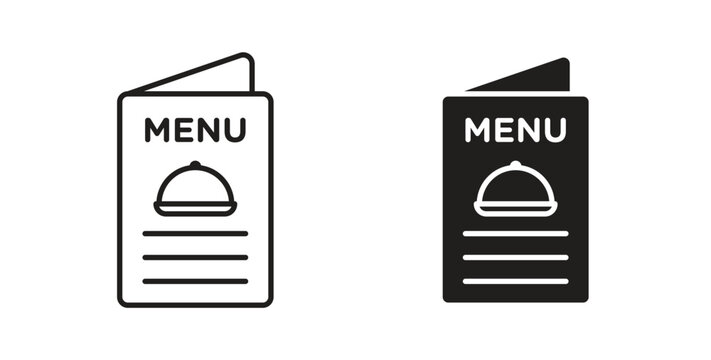 Menu icon set different line and flat style collection.