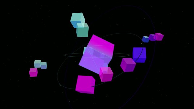 Seamless Loop of Quantum Fractal Cubes