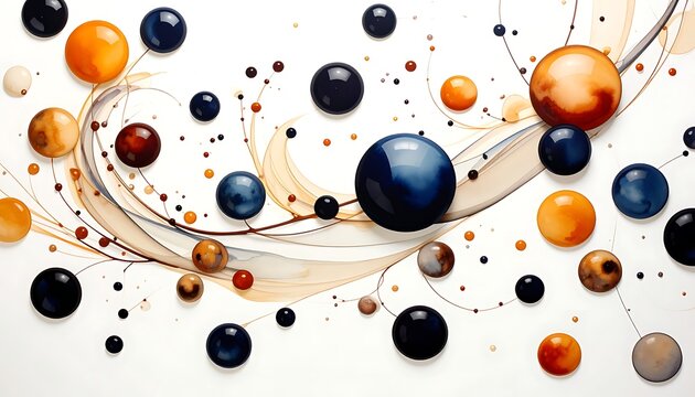 Fluid orbs with tendrils