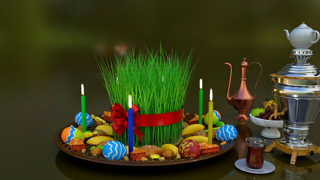 Nowruz holiday greeting card. Novruz bayram background