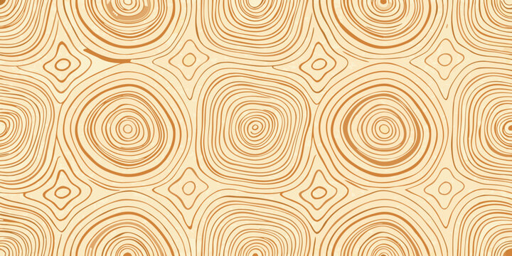 Wood grain texture pattern seamless beige and brown illustration