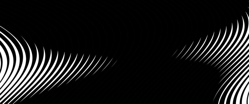 Thin line halftone gradient texture. Fading vertical stripe gradation background. Repeating wide pattern backdrop. Black parallel lines wallpaper for overlay, print, cover, banner, poster. Vector