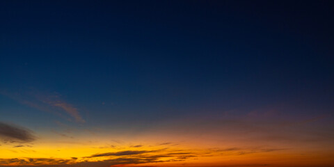 Fototapeta premium Twilight sky background panorama