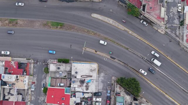 Overhead view of Ecatepec in the Greater Mexico City area