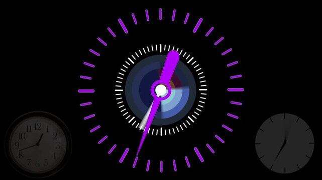speedometer on black background
