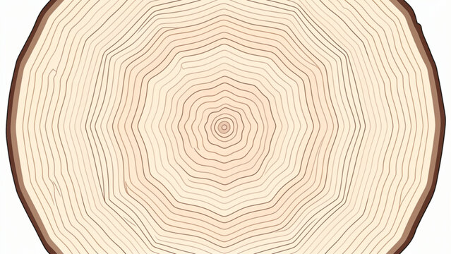 Tree trunk cross section with annual growth rings.