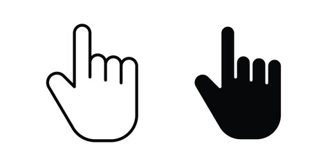 Fototapeta premium Pointing hand icon