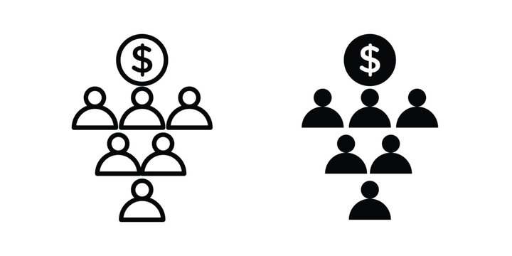 Ponzi scheme icon