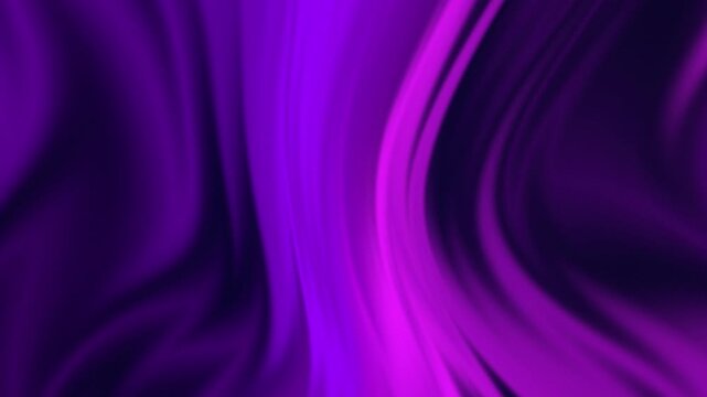 Abstract purple and violet liquid wave motion background with smooth flowing curves for dynamic digital content.