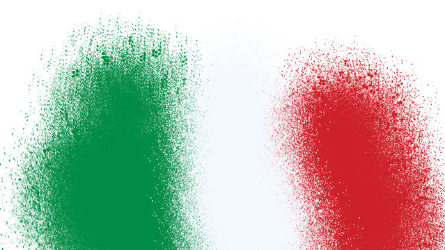 Italy Flag Spray Paint Background Texture Vector Illustration, isolated, transparent, png, suitable for Italian festival, national celebration, patriotic graphic design