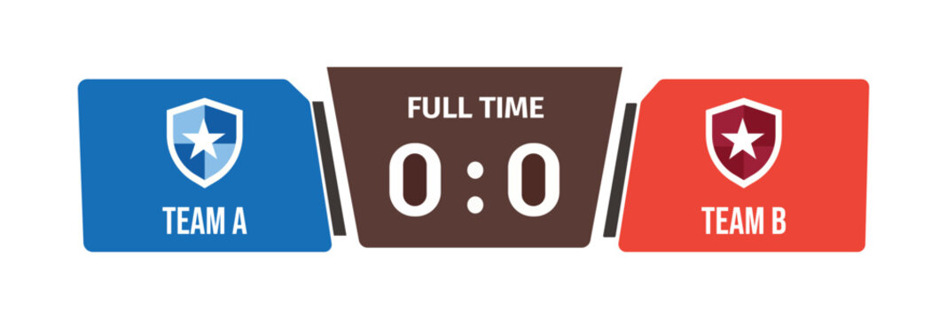 Dynamic Sports Scoreboard Interface for Live Game Match Results Display