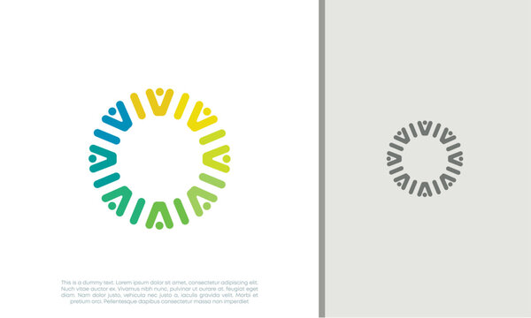 Global Community Logo Icon Elements Template. Community human Logo template vector. Community health care. Abstract Community logo