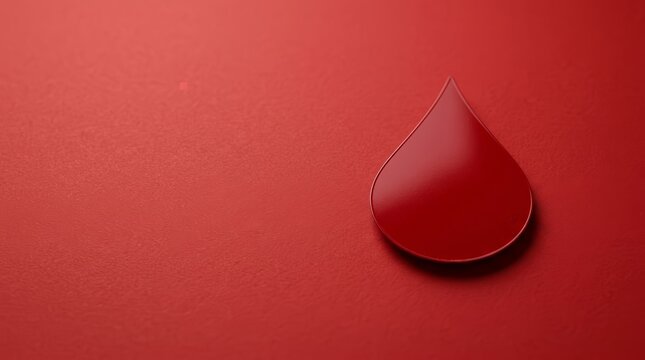 Blood disorders such as anemia, leukemia, hemophilia, and sickle cell disease symbolized by a paper blood drop on red.