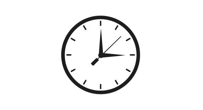 Classic analog clock face icon indicating time management.