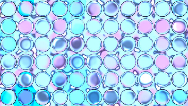 Dreamy Soft Blue and Lavender Glass Bubble Grid Background