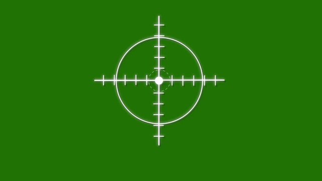 Precision Crosshair Aiming Reticle Target Acquisition Graphic Design Element for Gaming and Technical Visuals Digital Interface.