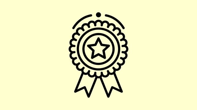 A podium with a star and number one symbol represents achievement in a competitive event