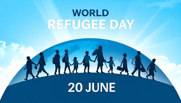 World Refugee Day Sky Journey Poster