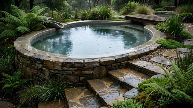 Rainwater Harvesting Pool Sustainable Feature