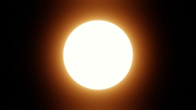 Seamless 4K 60fps looping 3D animation of a total solar eclipse in outer space, featuring a glowing corona and dark celestial shadows. Astronomy and cosmos backgrounds.