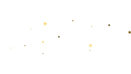 Fototapeta premium gold stars confetti, Falling magic glitter confetti, golden dust. Modern Design elements or decoration, PNG