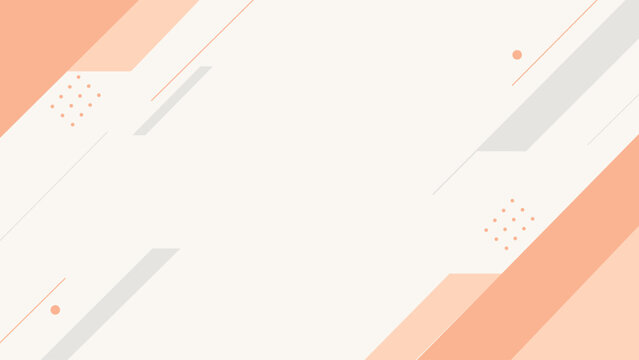 Minimalist geometric background with abstract peach orange diagonal stripes, grey shapes,